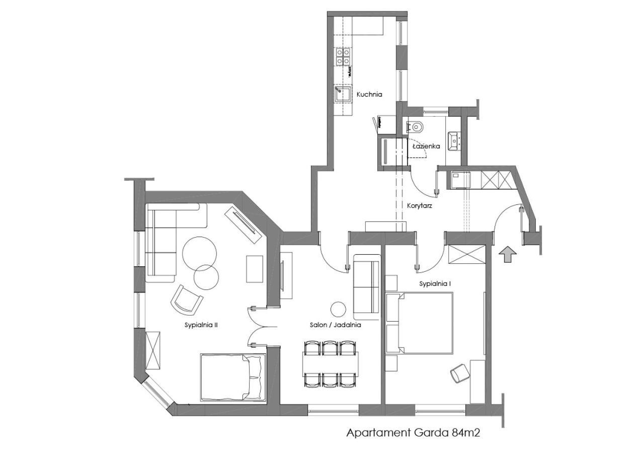 Sanhaus Apartments - Garda - Apartament Z 2 Sypialniami I Parkingiem Sopot Ngoại thất bức ảnh